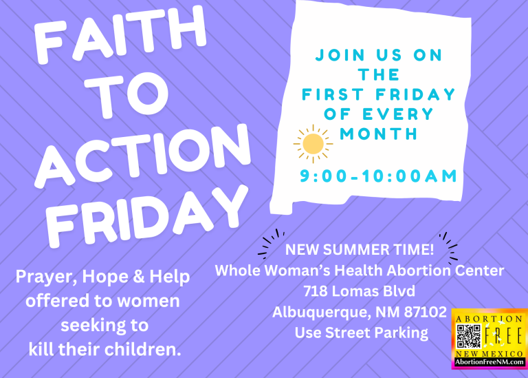 Faith To Action Friday SUMMER